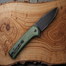 Civivi Conspirator Folding Knife 3.5" Nitro V Steel Blade Green Micarta Handle