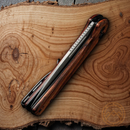 Civivi Conspirator Folding Knife 3.5" Nitro V Steel Blade Cuibourtia Wood Handle