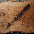 Civivi Conspirator Folding Knife 3.5" Nitro V Steel Blade Cuibourtia Wood Handle