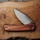 Civivi Conspirator Folding Knife 3.5" Nitro V Steel Blade Cuibourtia Wood Handle