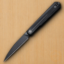 Civivi Clavi Linerlock Folding Knife 3" Nitro-V Steel Wharncliffe Blade Black G10 Handle C210191