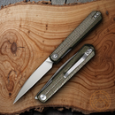 Civivi Clavi Folding Pocket Knife 3.0" Nitro-V Steel Blade Green Micarta Handle