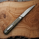 Civivi Clavi Folding Pocket Knife 3.0" Nitro-V Steel Blade Green Micarta Handle