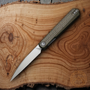Civivi Clavi Folding Pocket Knife 3.0" Nitro-V Steel Blade Green Micarta Handle