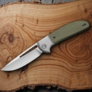 Civivi Trailblazer XL Folding Knife 3.5" D2 Tool Steel Blade Green G10 Handle