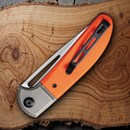 Civivi Trailblazer XL Folding Knife 3.5" D2 Tool Steel Blade Orange G10 Handle