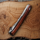 Civivi Cetos Frame Folding Knife 3.48" 14C28N Steel Blade Wood/Stainless Handle