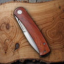 Civivi Cetos Frame Folding Knife 3.48" 14C28N Steel Blade Wood/Stainless Handle