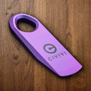 Civivi Ti-Bar Titanium Prybar Tool Purple/Satin Flat Imprinted Logo 1.7" Overall