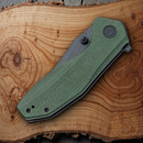 Civivi ODD 22 Liner Folding Knife 2.97" Sandvik 14C28N Steel Green Micarta Handle