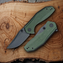 Civivi ODD 22 Liner Folding Knife 2.97" Sandvik 14C28N Steel Green Micarta Handle