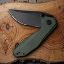 Civivi ODD 22 Liner Folding Knife 2.97" Sandvik 14C28N Steel Green Micarta Handle
