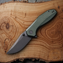 Civivi ODD 22 Liner Folding Knife 2.97" Sandvik 14C28N Steel Green Micarta Handle