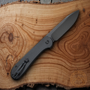 Civivi Elementum Folding Knife 3.5" Sandvik 14C28N Steel Black G10 Handle 03A