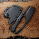 Civivi Aratra Fixed Knife 4.38" D2 Tool Steel Cleaver Blade Black G10 Handle