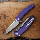 Civivi P87 Folder Folding Knife 2.88" Nitro-V Steel Blade Purple G10 Handle