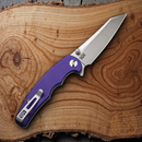 Civivi P87 Folder Folding Knife 2.88" Nitro-V Steel Blade Purple G10 Handle