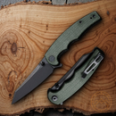 Civivi P87 Folder Folding Knife 2.90" Nitro-V Steel Blade Green Micarta Handle