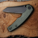 Civivi P87 Folder Folding Knife 2.90" Nitro-V Steel Blade Green Micarta Handle