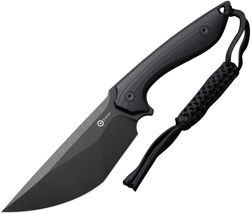 Civivi Concept 22 Fixed Knife 4.88" D2 Tool Steel Modified Tanto / Full Tang Blade Black G10 Handle 210471 -Civivi - Survivor Hand Precision Knives & Outdoor Gear Store