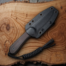 Civivi Elementum Fixed Knife 4" Damascus Steel Blade Ebony Wood Handle C2105DS1