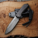 Civivi Elementum Fixed Knife 4" Damascus Steel Blade Ebony Wood Handle C2105DS1