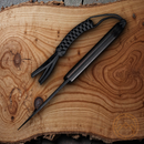 Civivi Elementum Fixed Knife 4" Damascus Steel Blade Ebony Wood Handle C2105DS1