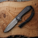 Civivi Elementum Fixed Knife 4" Damascus Steel Blade Ebony Wood Handle C2105DS1