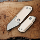 Civivi Ki-V Folding Knife 1.5" 9Cr18MoV Stainless Blade Ivory G10 Handle