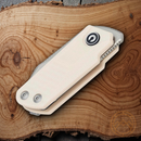 Civivi Ki-V Folding Knife 1.5" 9Cr18MoV Stainless Blade Ivory G10 Handle