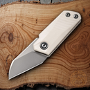 Civivi Ki-V Folding Knife 1.5" 9Cr18MoV Stainless Blade Ivory G10 Handle