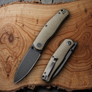 Civivi Sokoke Liner Folding Knife 3.38 14C28N Sandvik Steel Blade Micarta Handle