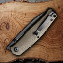 Civivi Sokoke Liner Folding Knife 3.38 14C28N Sandvik Steel Blade Micarta Handle