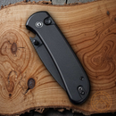 Civivi Qubit Folding Knife 3" 14C28N Steel Drop Blade Black Aluminum Handle