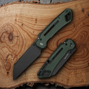Civivi Buster FG Folding Knife 4.25" Nitro V Steel Blade Green Micarta Handle