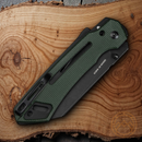 Civivi Buster FG Folding Knife 4.25" Nitro V Steel Blade Green Micarta Handle
