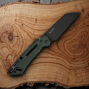 Civivi Buster FG Folding Knife 4.25" Nitro V Steel Blade Green Micarta Handle