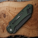 Civivi Buster FG Folding Knife 4.25" Nitro V Steel Blade Green Micarta Handle
