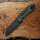 Civivi Buster FG Folding Knife 4.25" Nitro V Steel Blade Green Micarta Handle