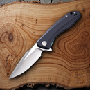 Civivi Baklash Linerlock Folding Knife 3.5" 9Cr18MoV Steel Blade Black G10 Handle