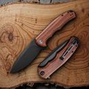 Civivi Praxis Folding Knife 3.75" 9Cr18MoV Steel Blade Cuibourtia Wood Handle
