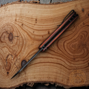 Civivi Praxis Folding Knife 3.75" 9Cr18MoV Steel Blade Cuibourtia Wood Handle
