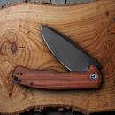 Civivi Praxis Folding Knife 3.75" 9Cr18MoV Steel Blade Cuibourtia Wood Handle