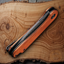 Civivi Elementum Folding Knife 2.96" Damascus Steel Blade Cuibourtia Wood Handle