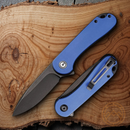 Civivi Elementum Folding Knife 3" D2 Tool Carbon Steel Blade Blue G10 Handle