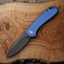 Civivi Elementum Folding Knife 3" D2 Tool Carbon Steel Blade Blue G10 Handle