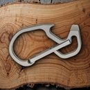 Civivi Click Carabiner Gray Screwdriver Bottle Opener Satin Finish Titanium
