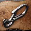 Civivi Click Carabiner Gray Screwdriver Bottle Opener Satin Finish Titanium