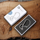 Civivi Click Carabiner Gray Screwdriver Bottle Opener Satin Finish Titanium