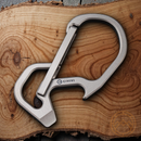 Civivi Click Carabiner Gray Screwdriver Bottle Opener Satin Finish Titanium